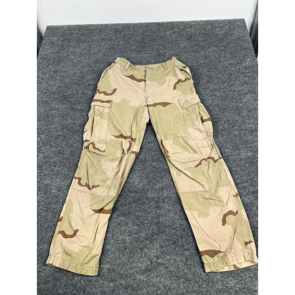 US Military 3 Color Desert Camo BDU Cargo Pants Small Regular 100% Cotton 1991